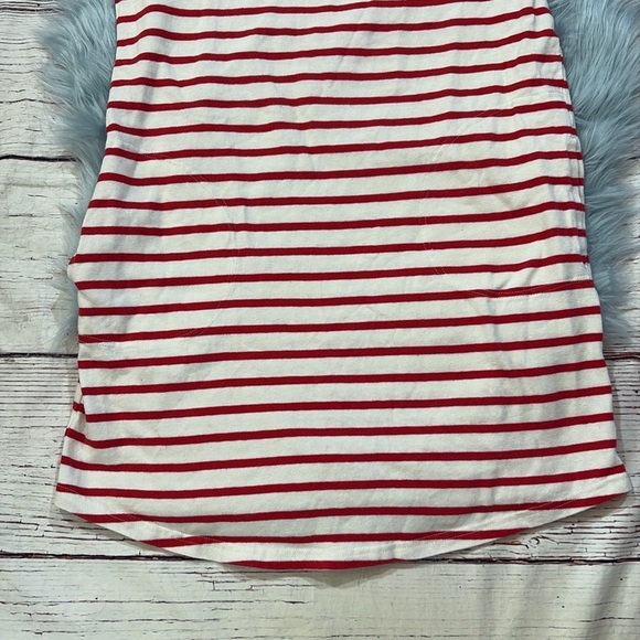 Anthropologie Maeve Rochelle Striped Red White Tee Dress sz S - Picture 8 of 11